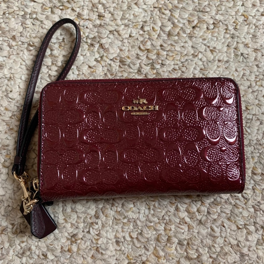 Coach Patent Leather Wristlet